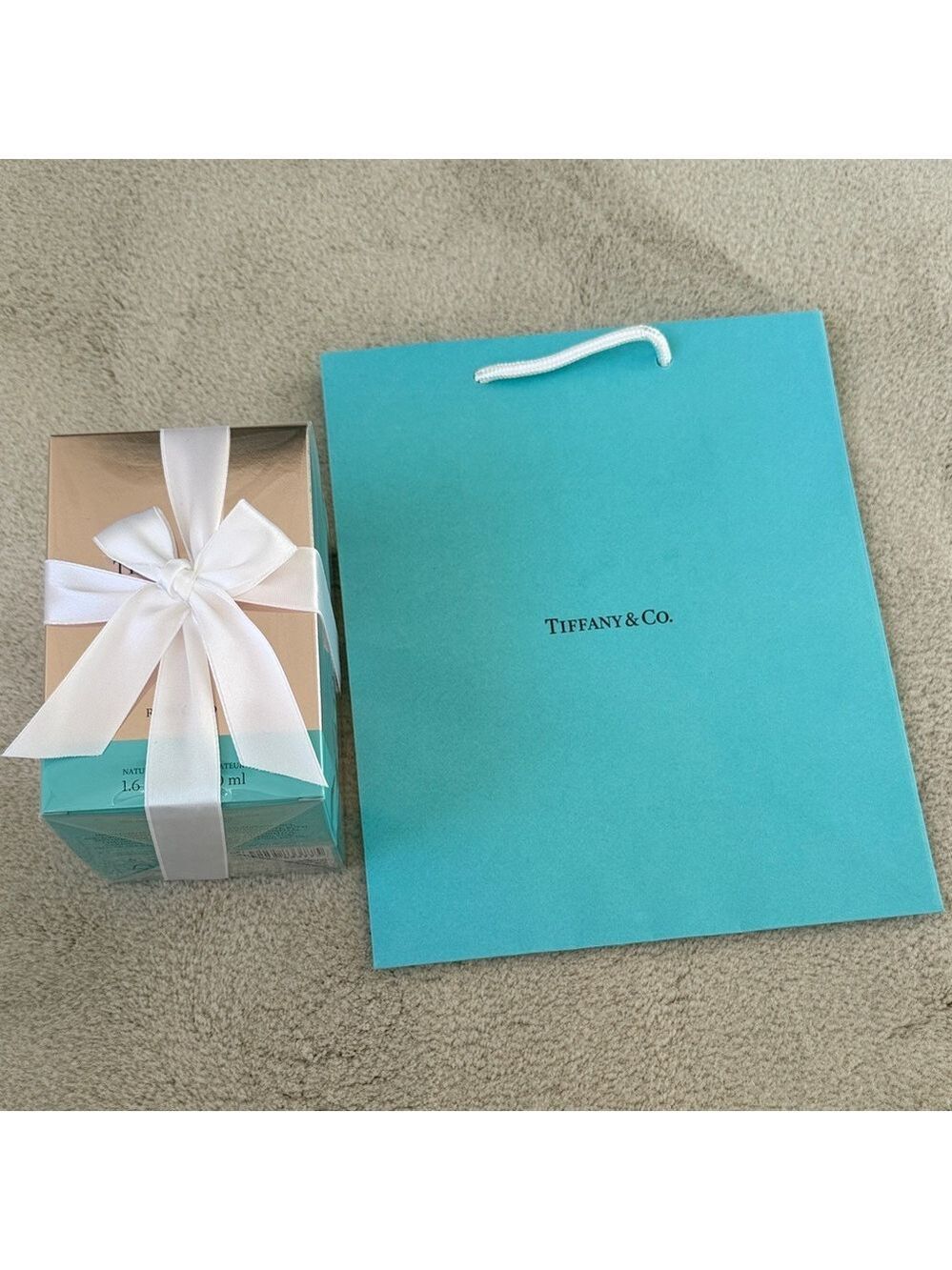 Tiffany & Co. Rose Gold 50ml Perfume with gift bag and ribbon